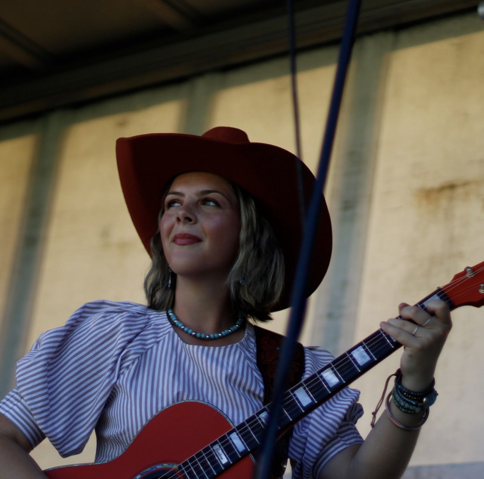 Ruby Holden on stage at Bluesfest